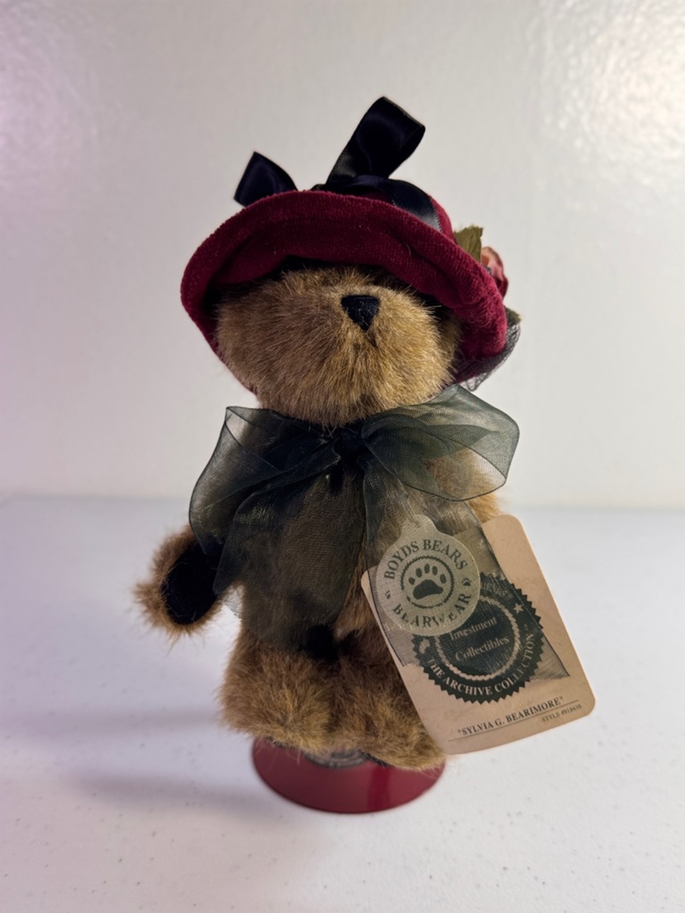Vintage Boyds Bears Sylvia G. Bearimore 6" Plush Archive Series #918438 NWT